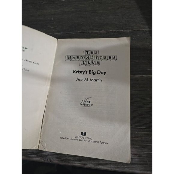 Vintage The Baby-Sitters Club Kristy's Big Day #6 1st Edition - Picture 6 of 7
